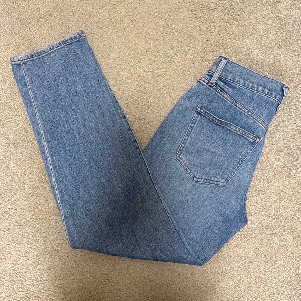 Veronica Beard Light Blue Button-Fly Jeans